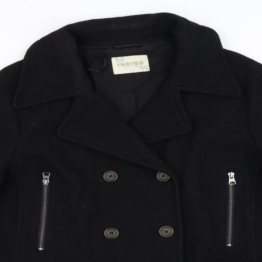 Marks and Spencer Womens Black   Pea Coat Coat Size 22