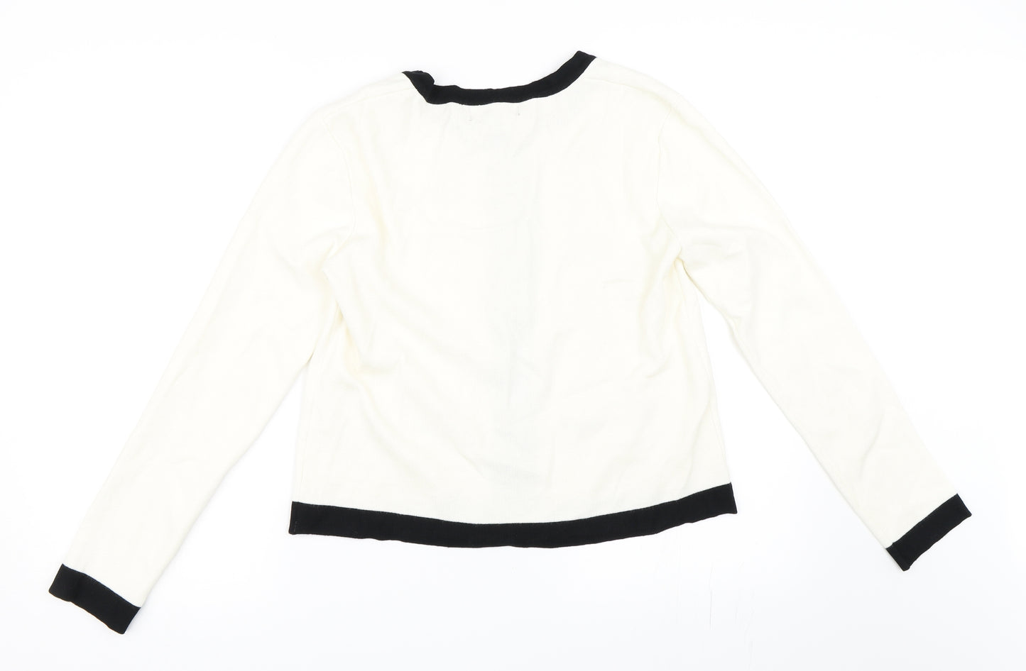 Primark Womens Ivory   Full Zip Jumper Size M