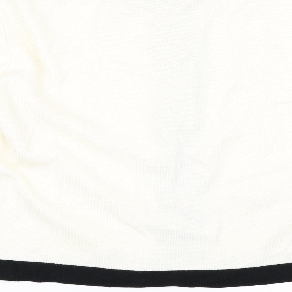 Primark Womens Ivory   Full Zip Jumper Size M