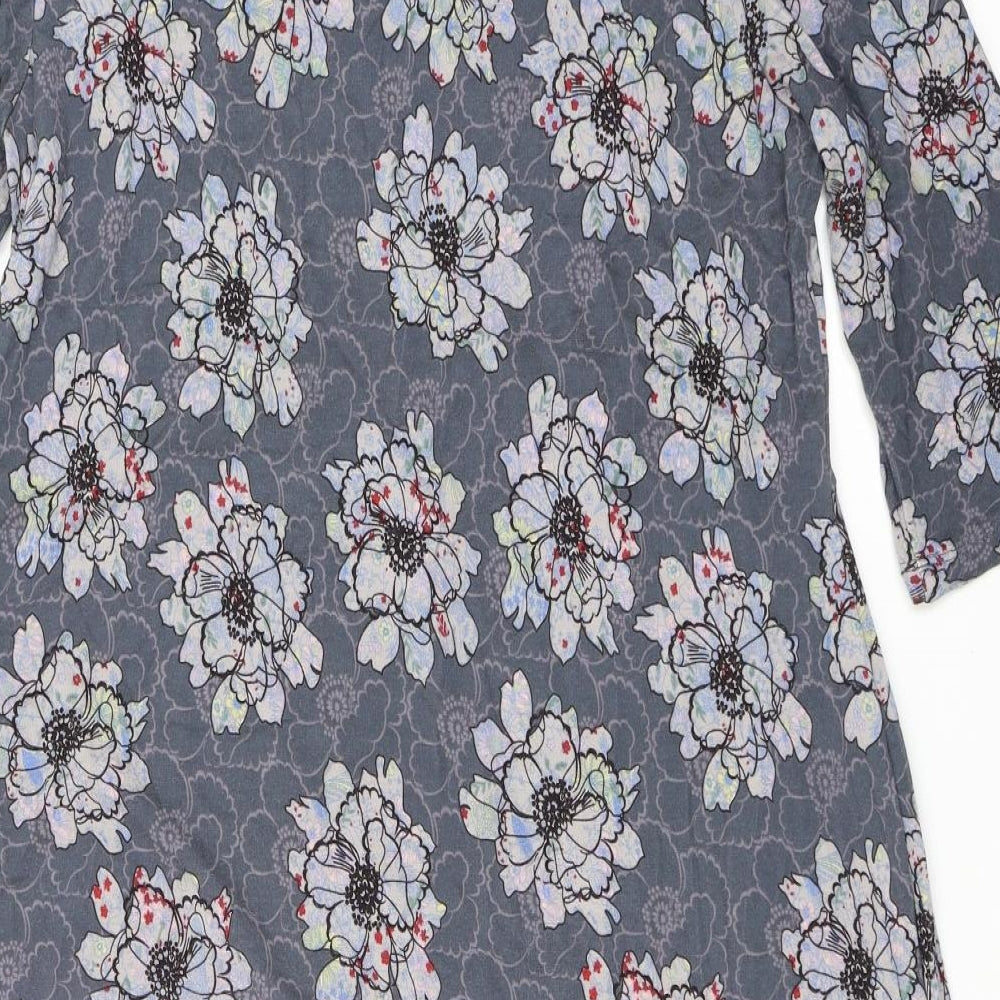 White Stuff Womens Grey Floral  Shift  Size 18