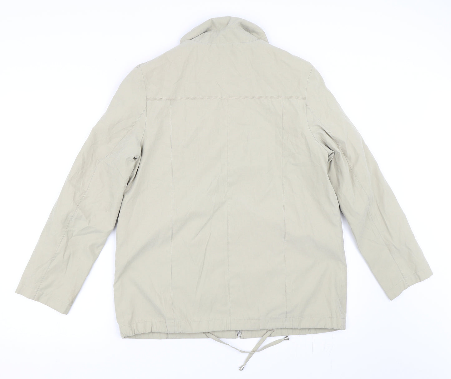 Preworn Womens Beige   Jacket Coat Size 10