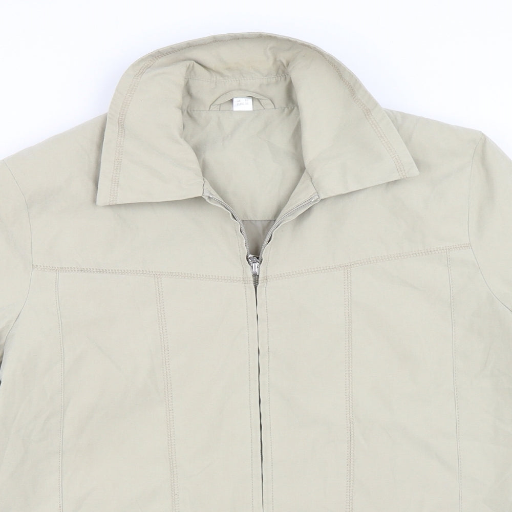 Preworn Womens Beige   Jacket Coat Size 10