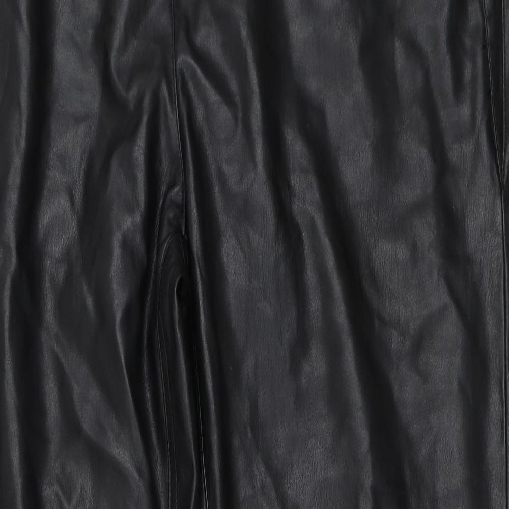 Long Tall Sally Womens Black   Skinny Jeans Size 20 L32 in - faux leather trousers
