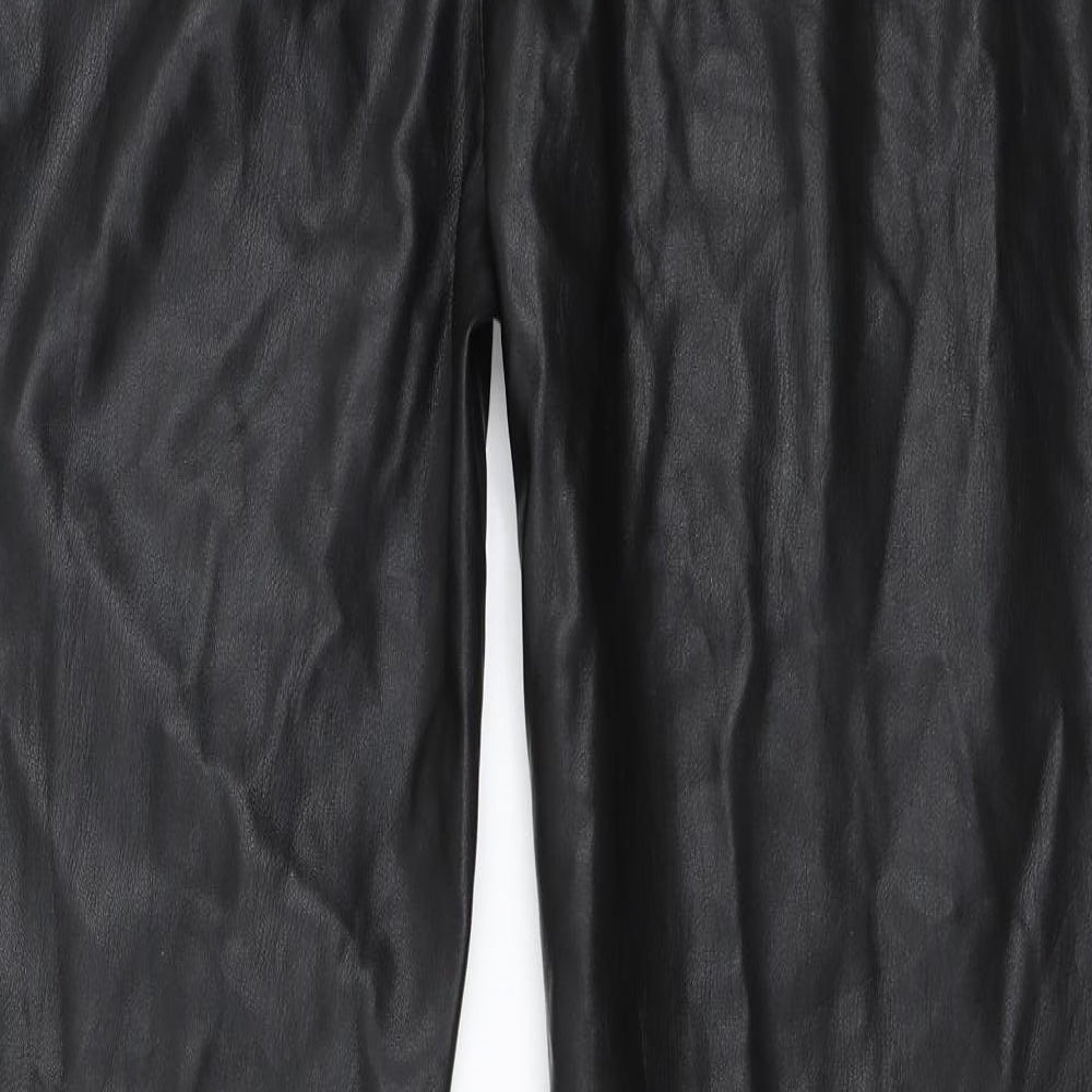 Long Tall Sally Womens Black   Skinny Jeans Size 20 L32 in - faux leather trousers