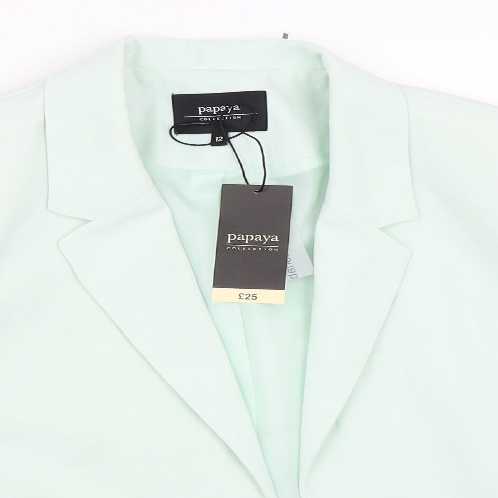 Papaya Womens Green   Jacket Blazer Size 12
