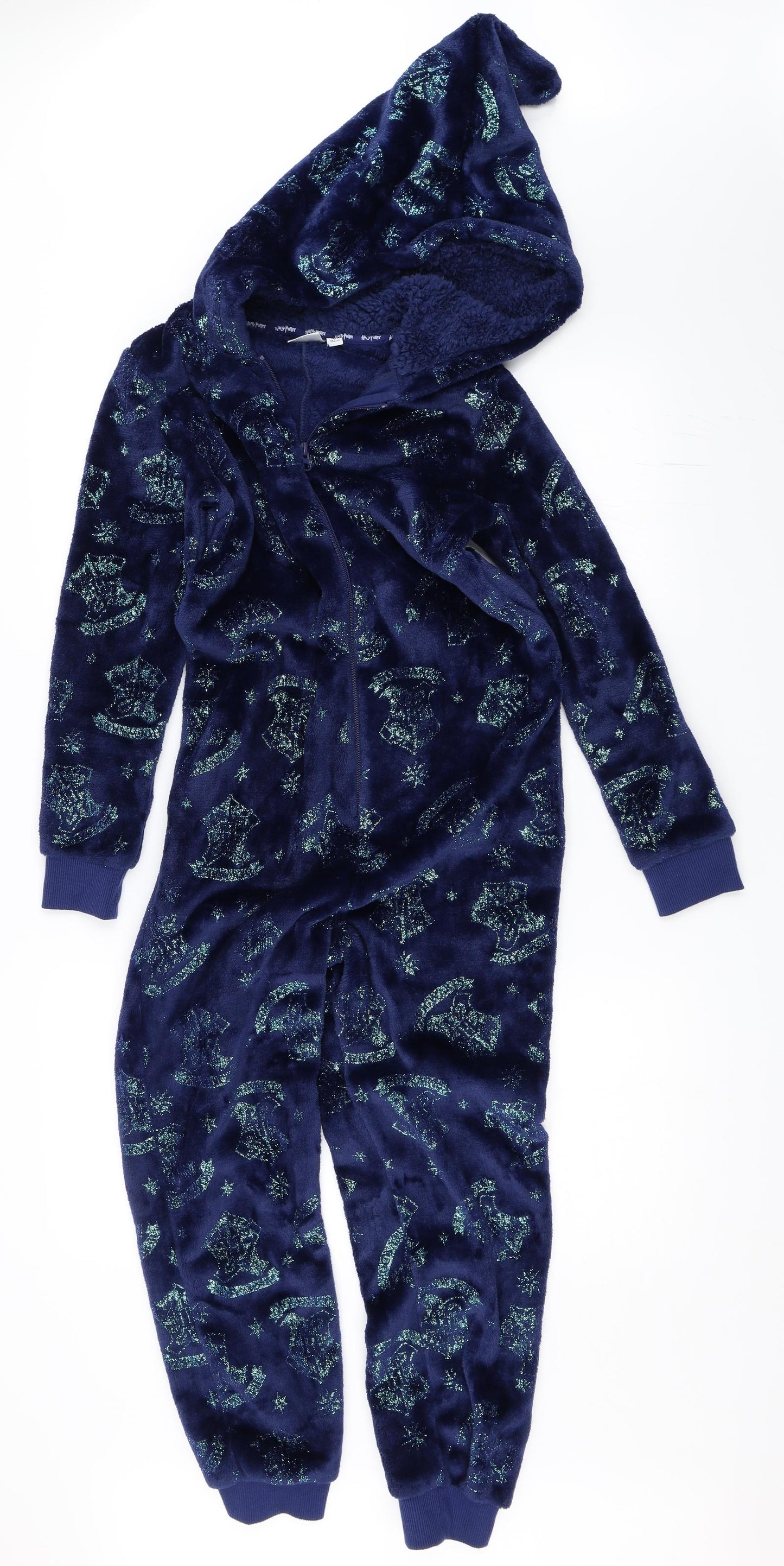 Harry Potter Girls Blue Solid  Top One Piece Size 11-12 Years  - Harry Potter Onesie