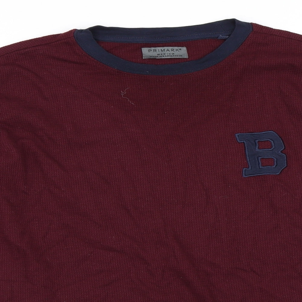 Primark Mens Red    T-Shirt Size M