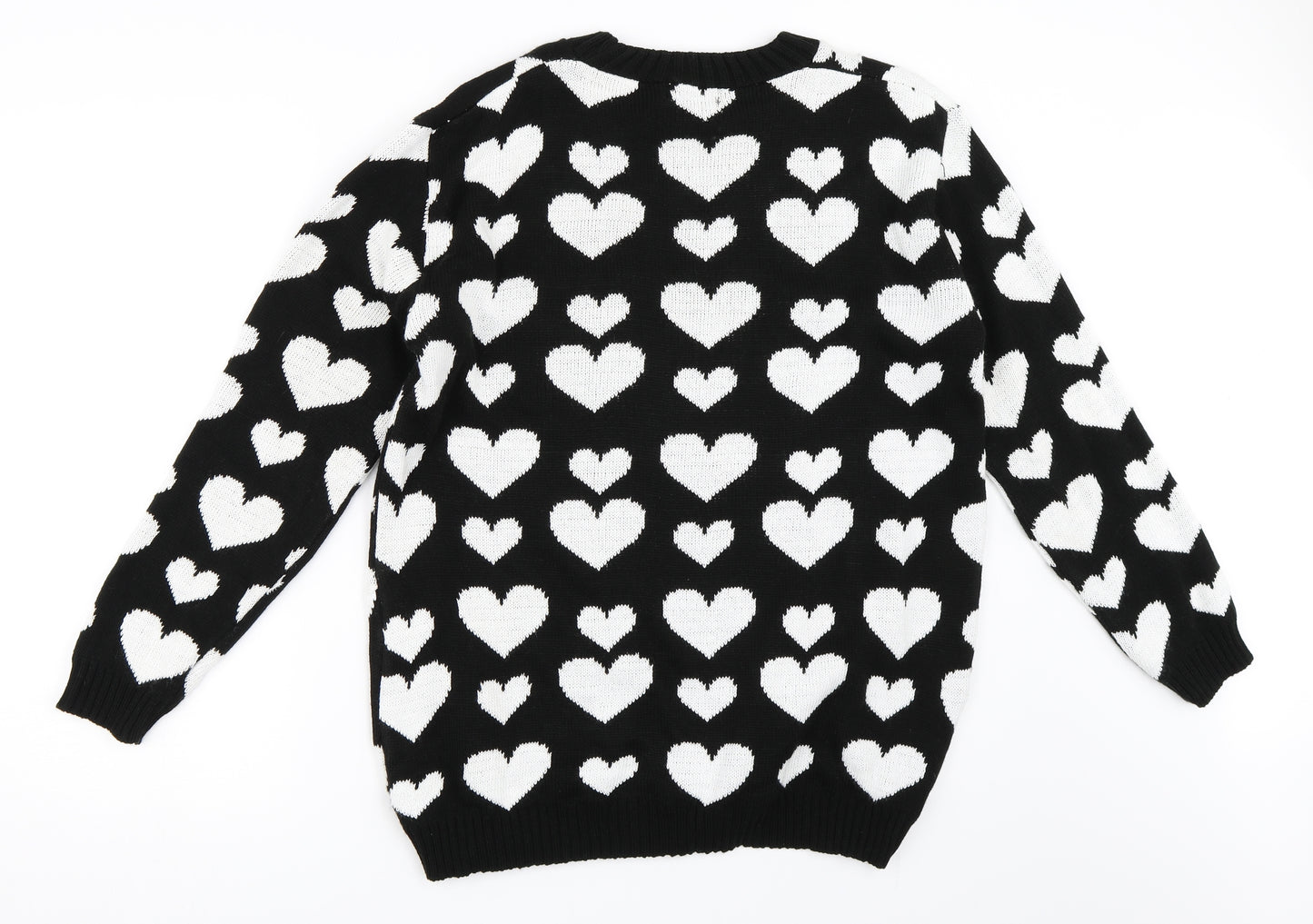 Club L Womens Black   Pullover Jumper Size 16