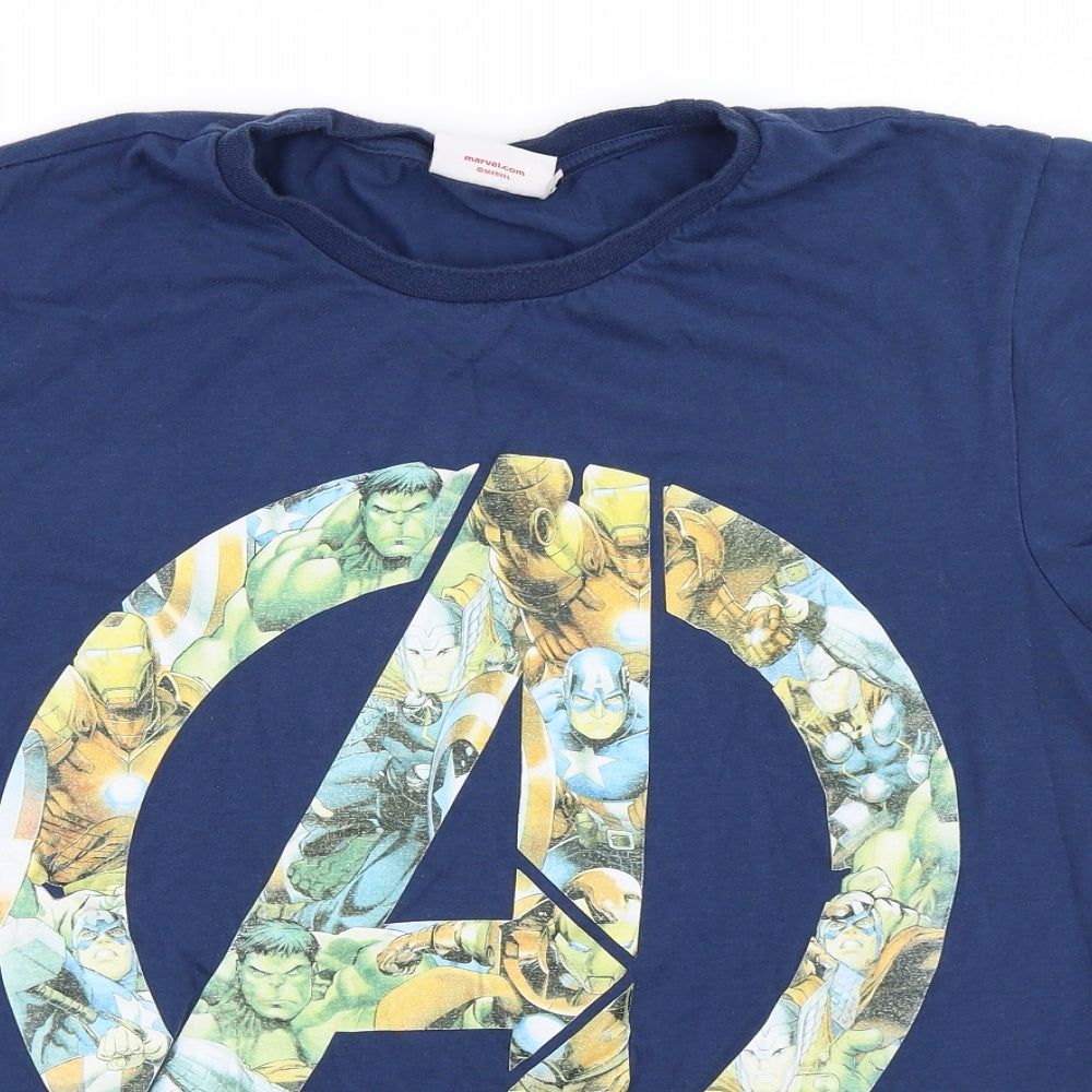 Marvel Mens Blue    T-Shirt Size XL  - Marvel Comics