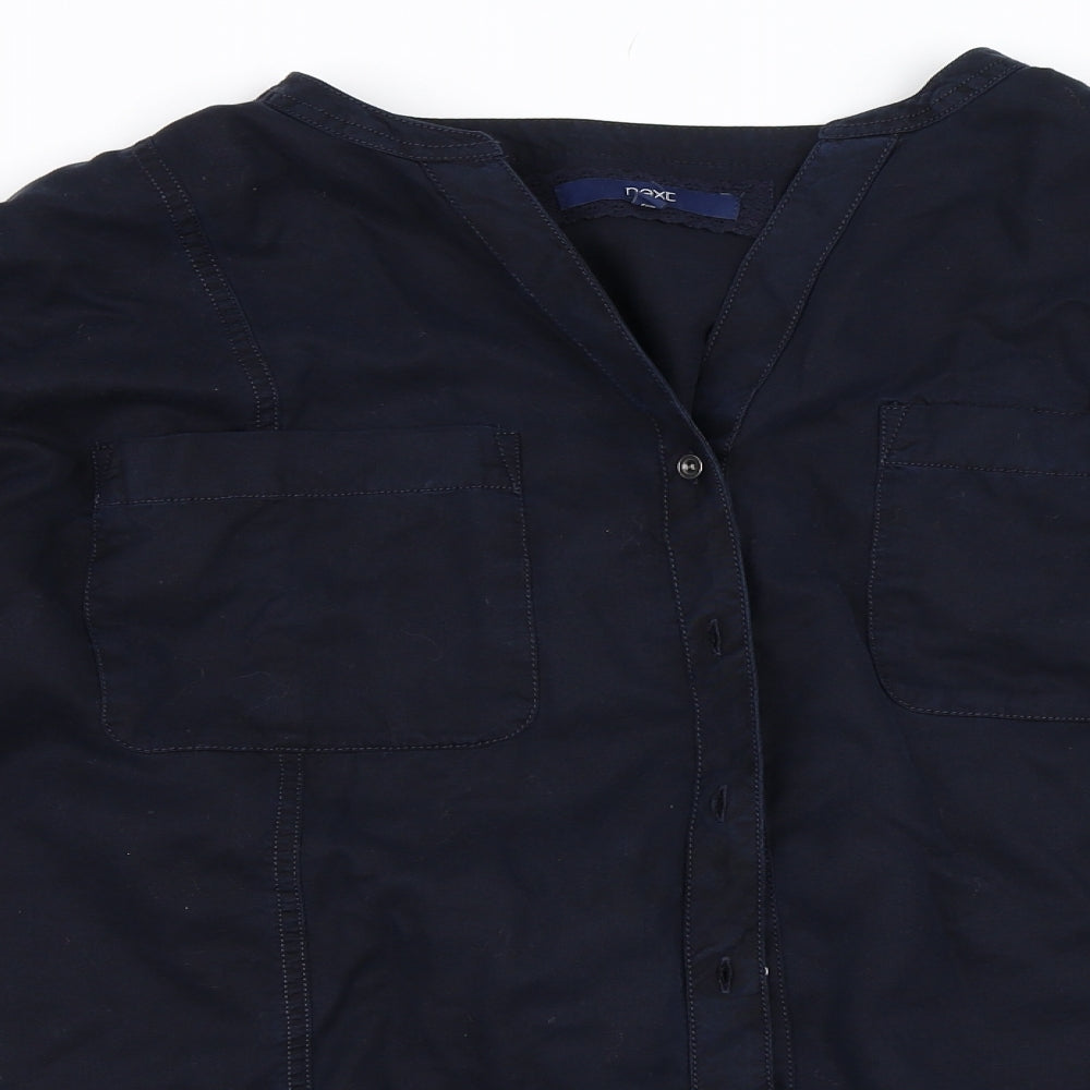 NEXT Womens Blue   Basic Button-Up Size 16