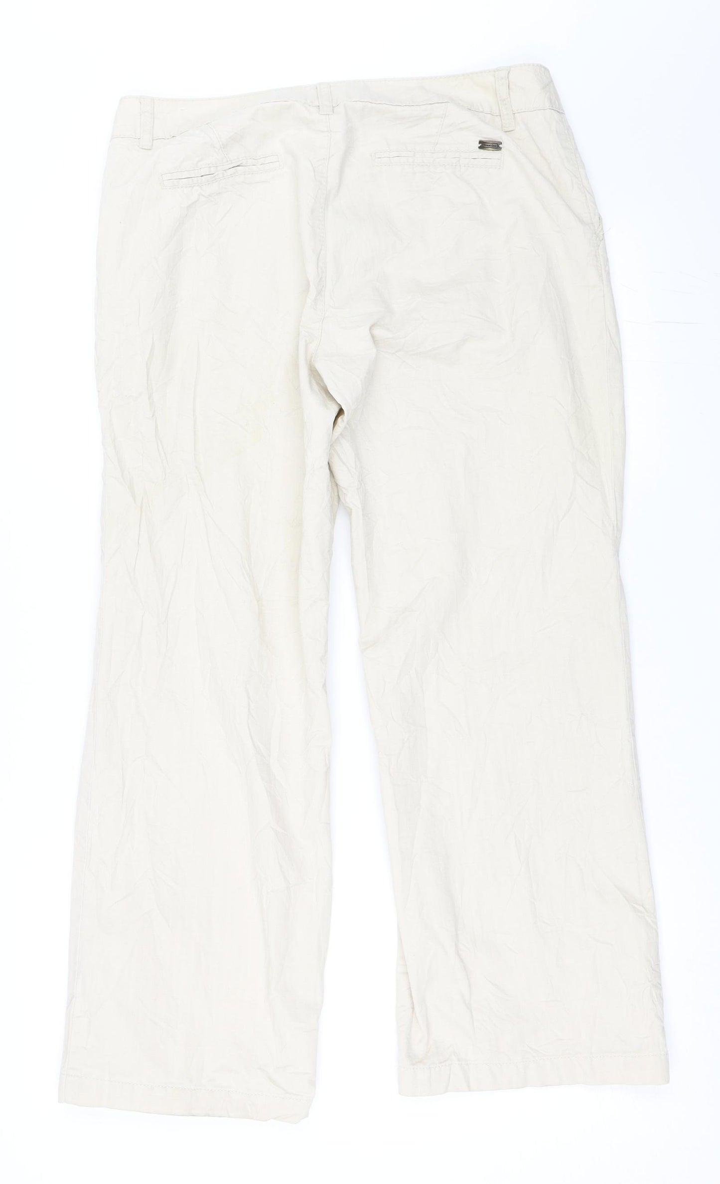 Street One Womens Beige   Chino Trousers Size 14 L27.5 in