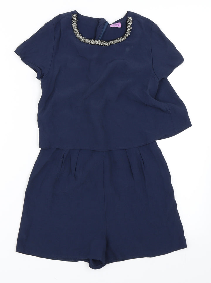 F&F Girls Blue   Playsuit One-Piece Size 10-11 Years