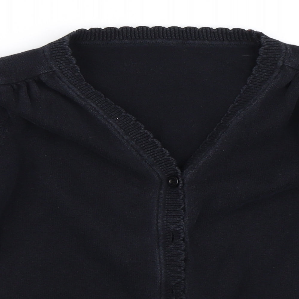 F&F Girls Blue   Cardigan Jumper Size 7-8 Years