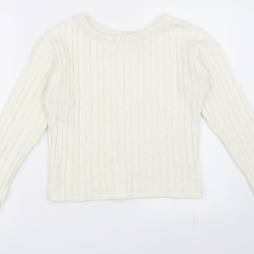 Femme Luxe Womens Ivory   Pullover Jumper Size 12