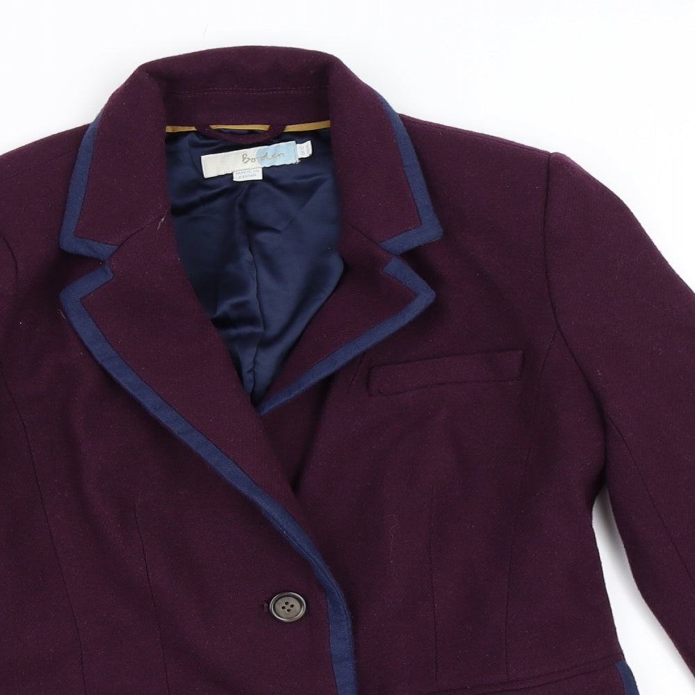Boden Womens Purple   Jacket Blazer Size 10