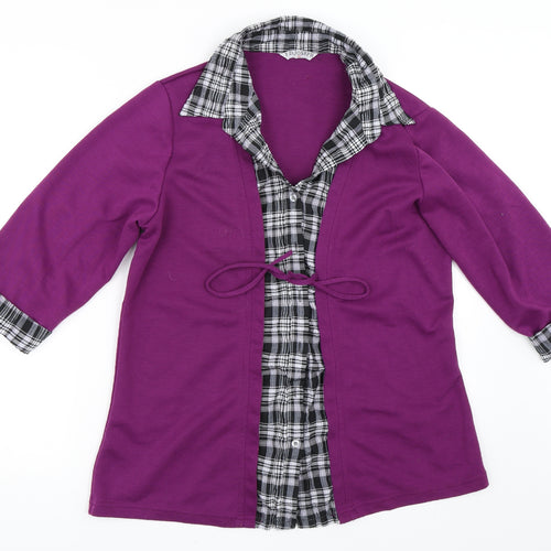 F.D Joseph Womens Purple   Cardigan Jumper Size 14