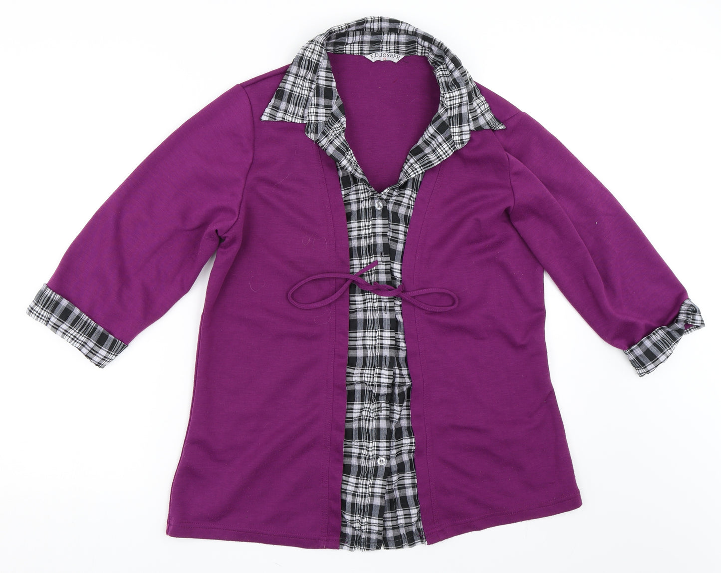 F.D Joseph Womens Purple   Cardigan Jumper Size 14