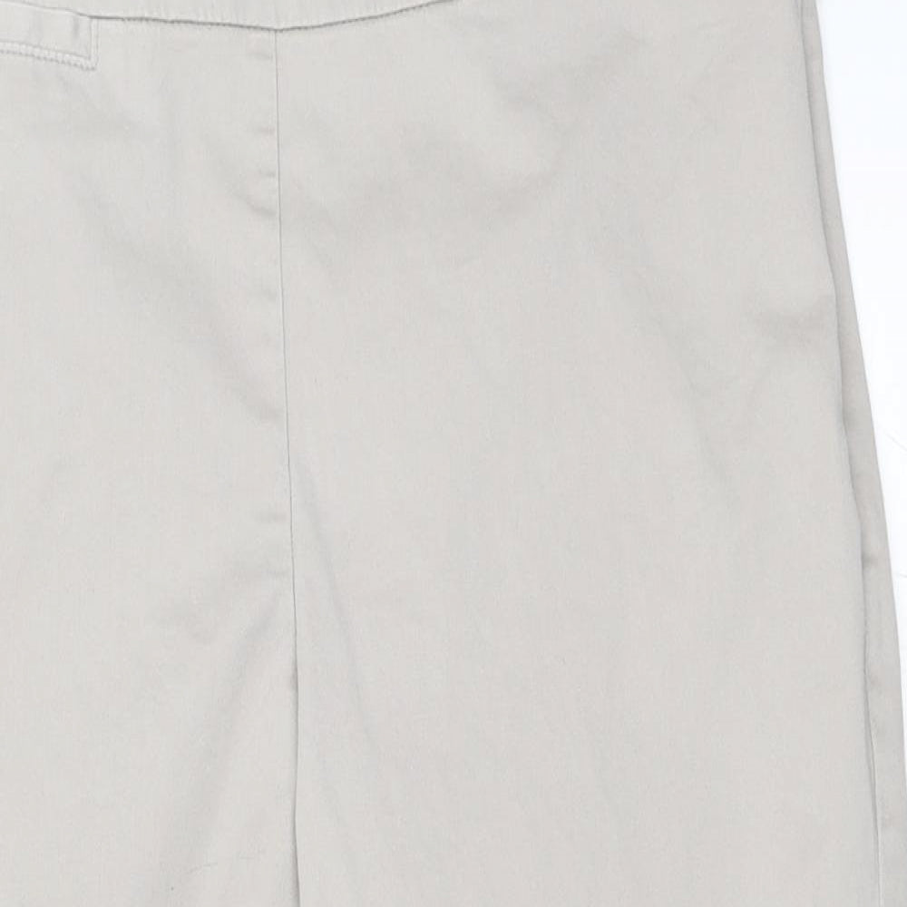 Marks and Spencer Womens Beige   Cropped Trousers Size 12 L20 in