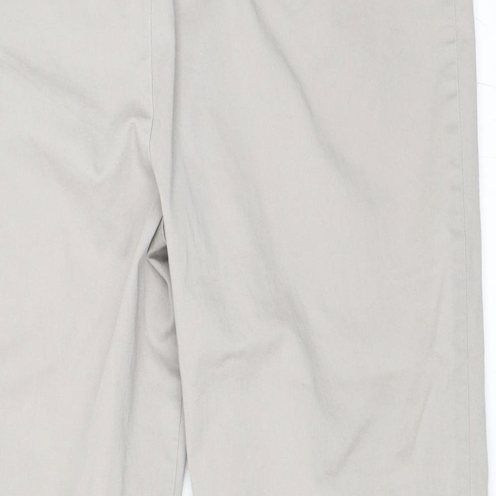 Marks and Spencer Womens Beige   Cropped Trousers Size 12 L20 in