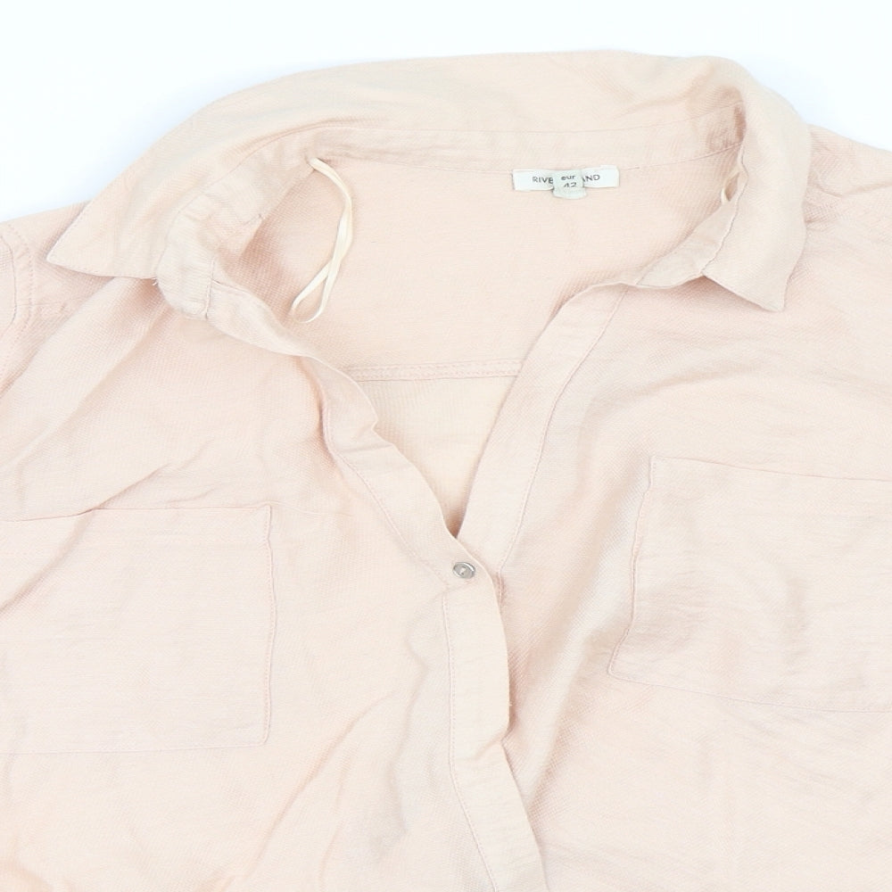 River Island Womens Beige   Basic Blouse Size 16