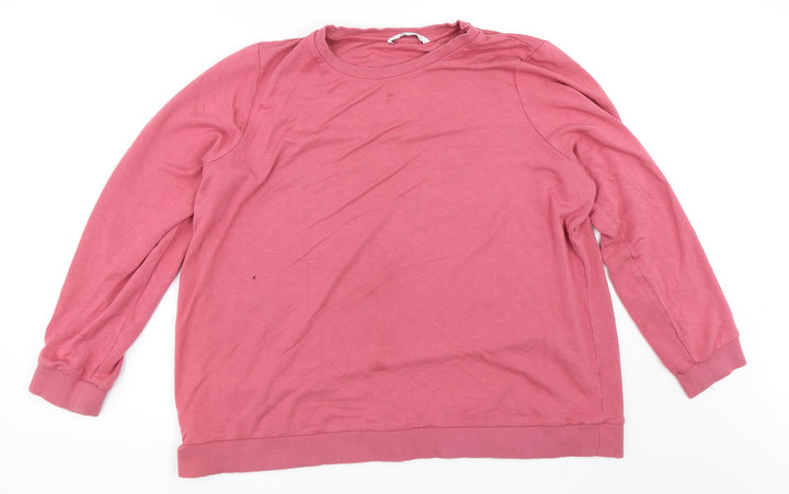 TU Womens Pink   Pullover Sweatshirt Size 22
