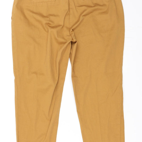 Atmosphere Womens Beige   Cropped Trousers Size 12 L21 in