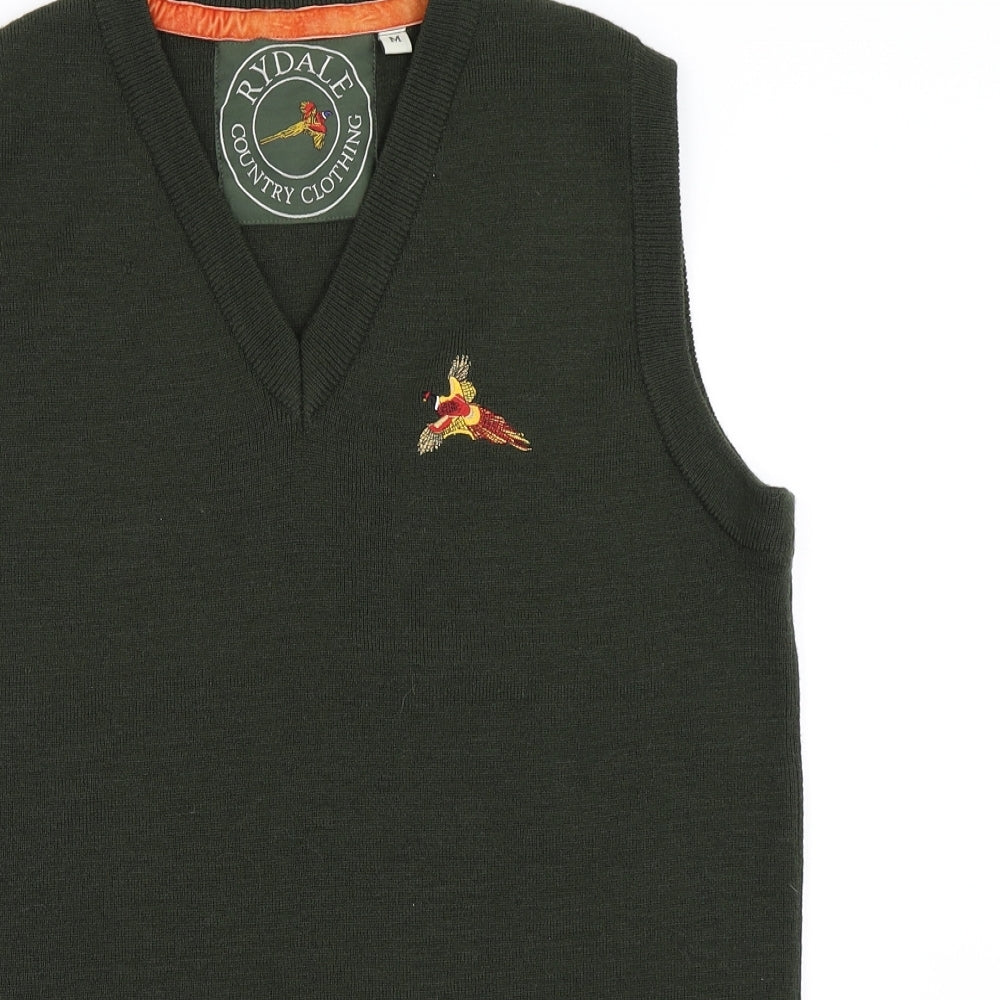 Rydale Mens Green   Vest Jumper Size M