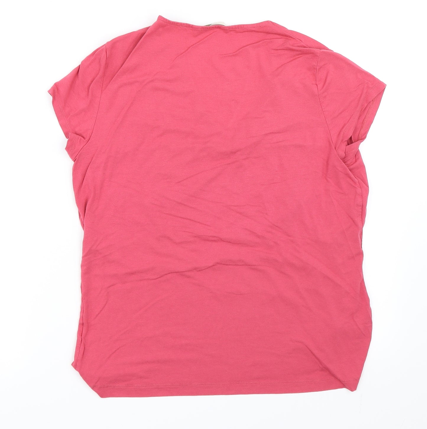 Marks and Spencer Womens Pink   Basic T-Shirt Size 16