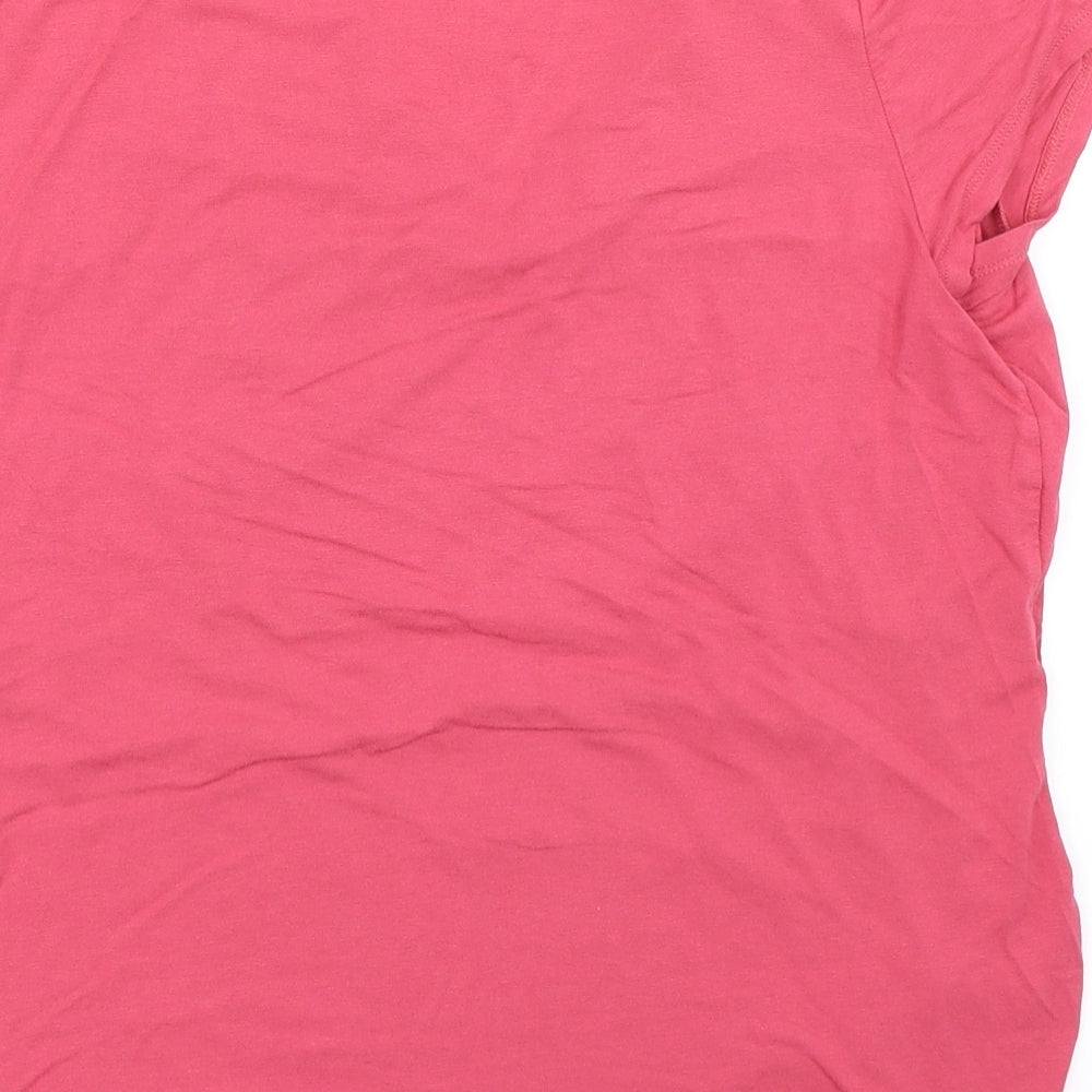 Marks and Spencer Womens Pink   Basic T-Shirt Size 16
