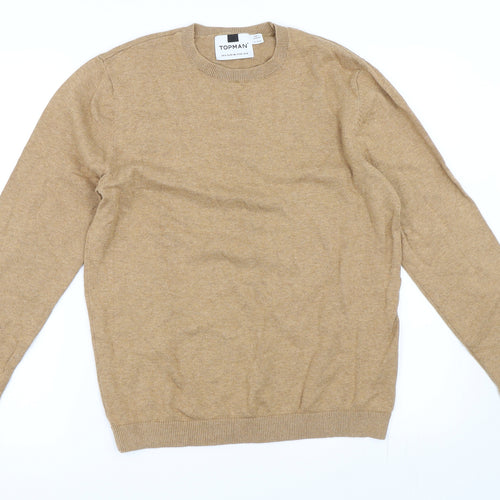 Topman Mens Beige   Pullover Jumper Size M