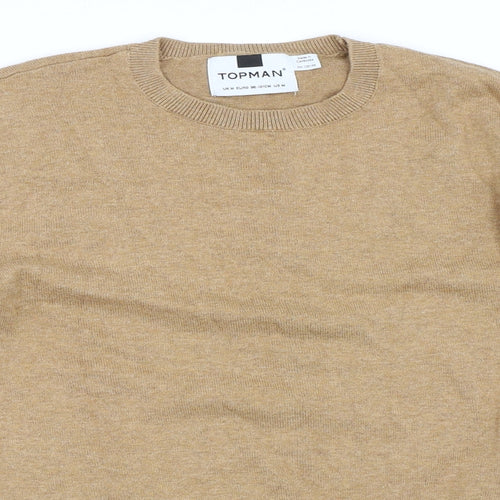 Topman Mens Beige   Pullover Jumper Size M