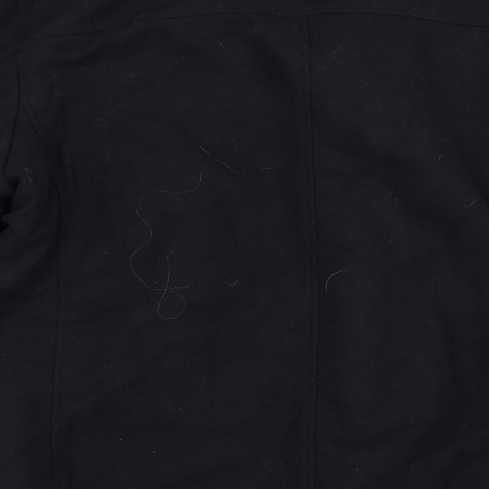 George Mens Black   Pea Coat Coat Size 3XL