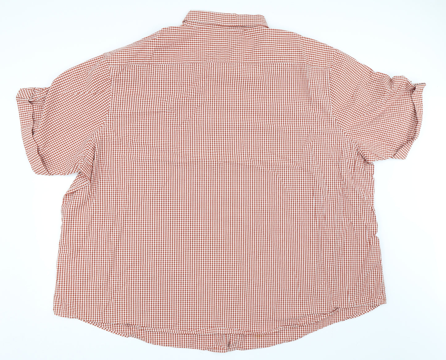 Penguin Mens Red Check   Button-Up Size Big 5X