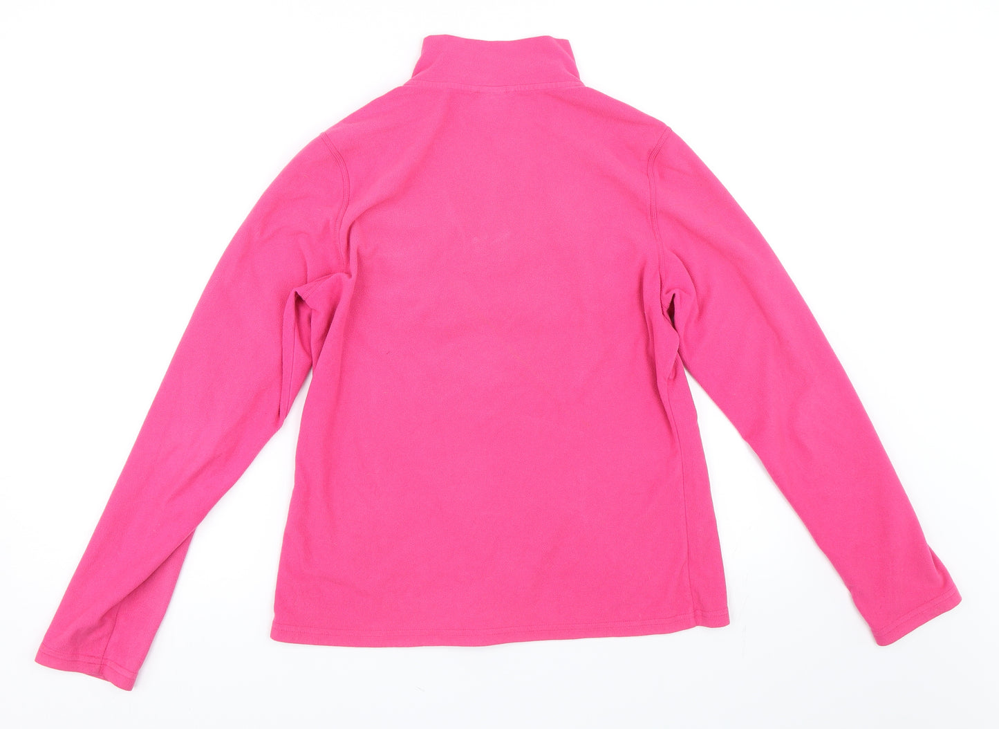 The North Face Womens Pink  Fleece Henley Sweatshirt Size M