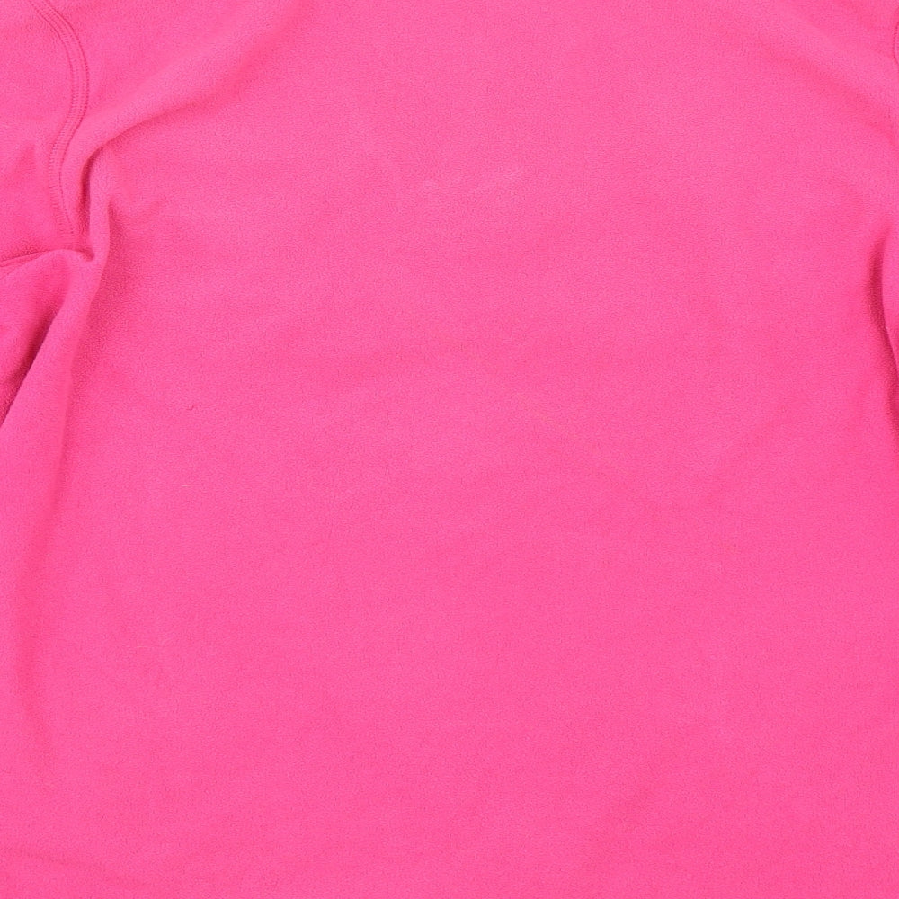 The North Face Womens Pink  Fleece Henley Sweatshirt Size M