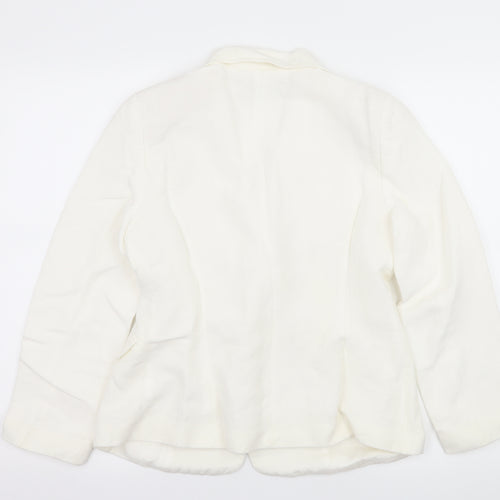 Wallis Womens White   Jacket Blazer Size 10