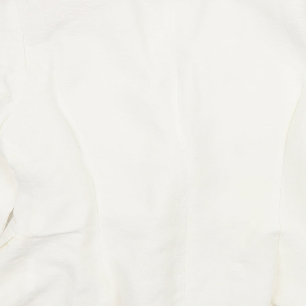 Wallis Womens White   Jacket Blazer Size 10