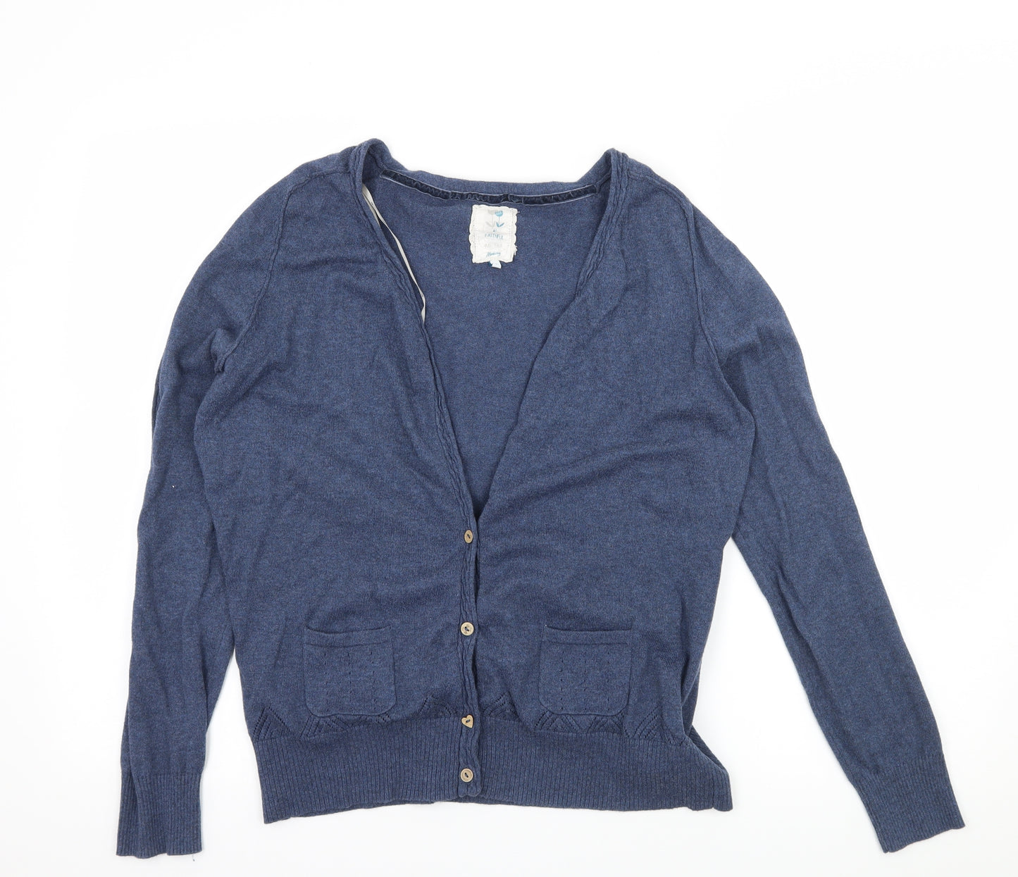 MANTARAY Womens Blue  Knit Cardigan Jumper Size 16