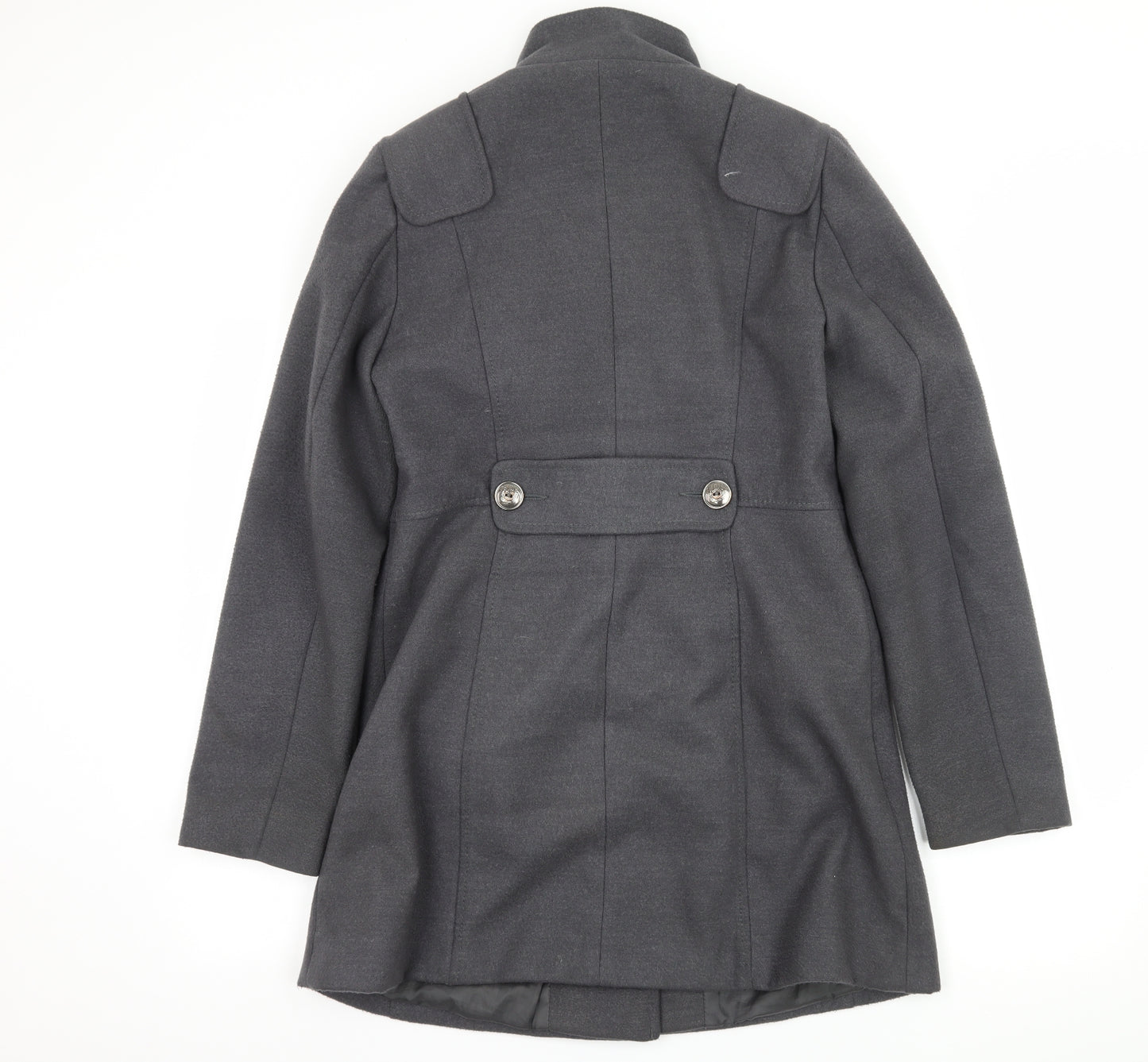Dorothy Perkins Womens Grey   Pea Coat Jacket Size 12