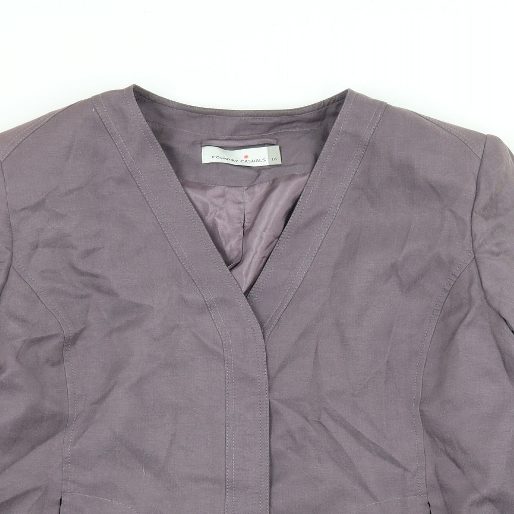 Country Casuals Womens Purple   Jacket  Size 16