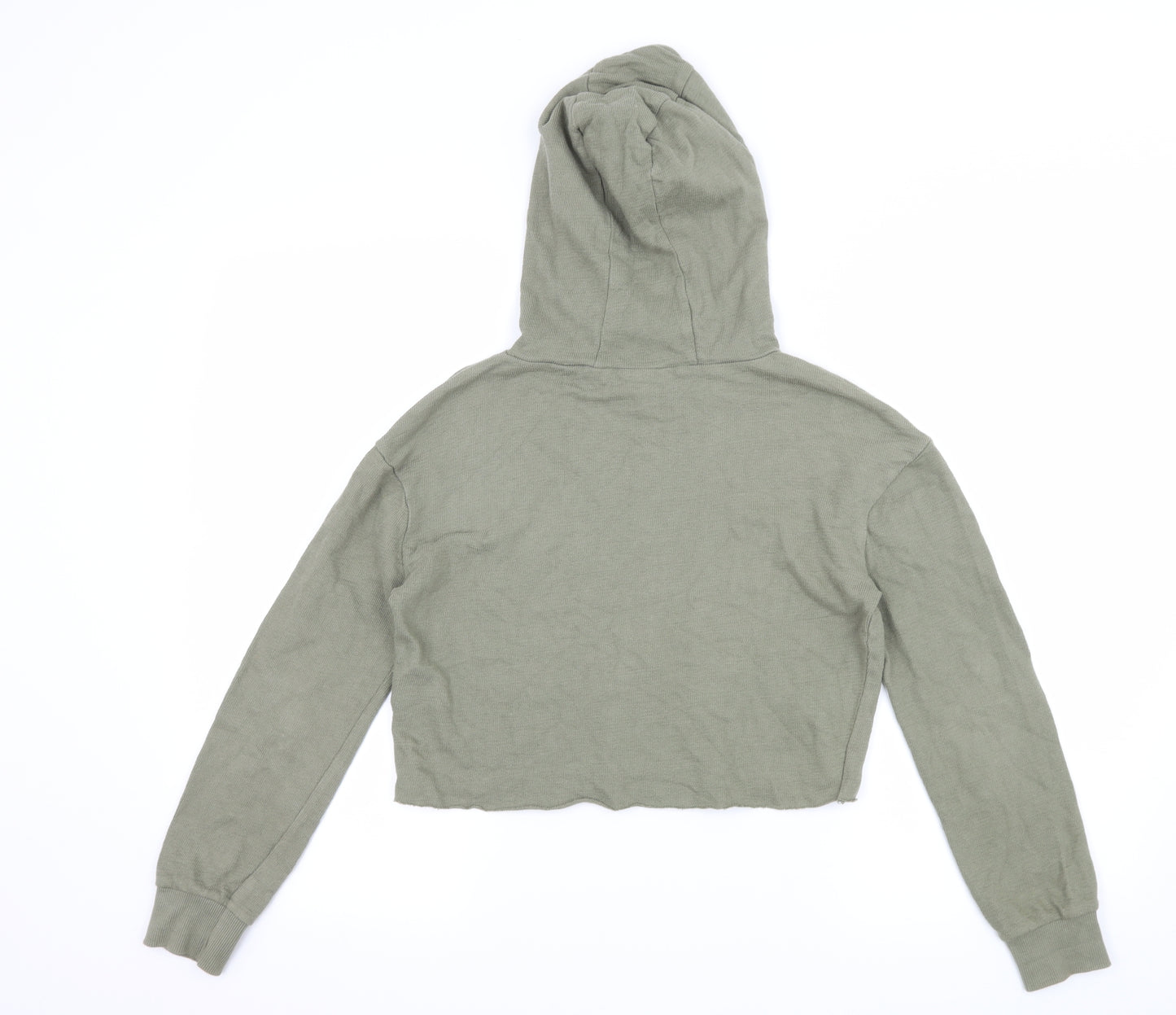 Miss Evie Girls Green  Jersey Pullover Hoodie Size 9-10 Years  - Girls Can Do Anything