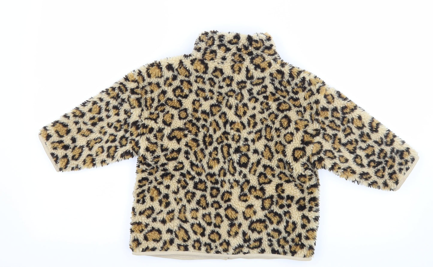 NEXT Girls Brown Animal Print  Basic Coat Coat Size 3-4 Years