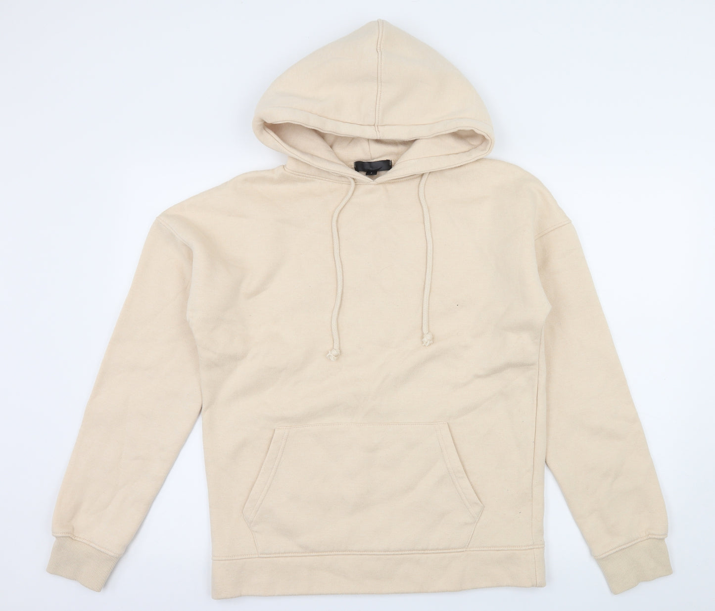 Missguided Womens Ivory  Jersey Pullover Hoodie Size S
