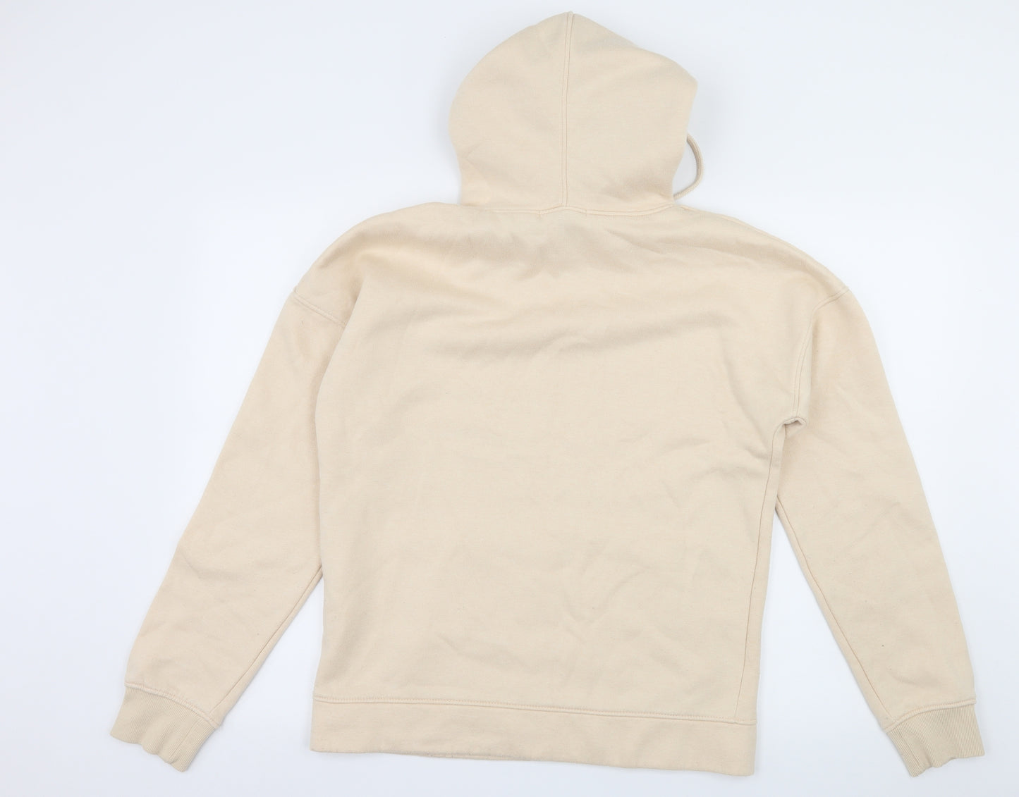 Missguided Womens Ivory  Jersey Pullover Hoodie Size S