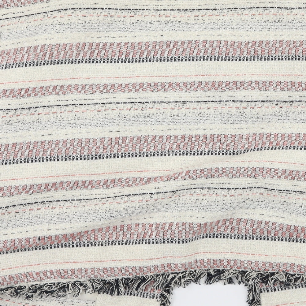 Atmosphere Womens Ivory Striped  Jacket  Size 12