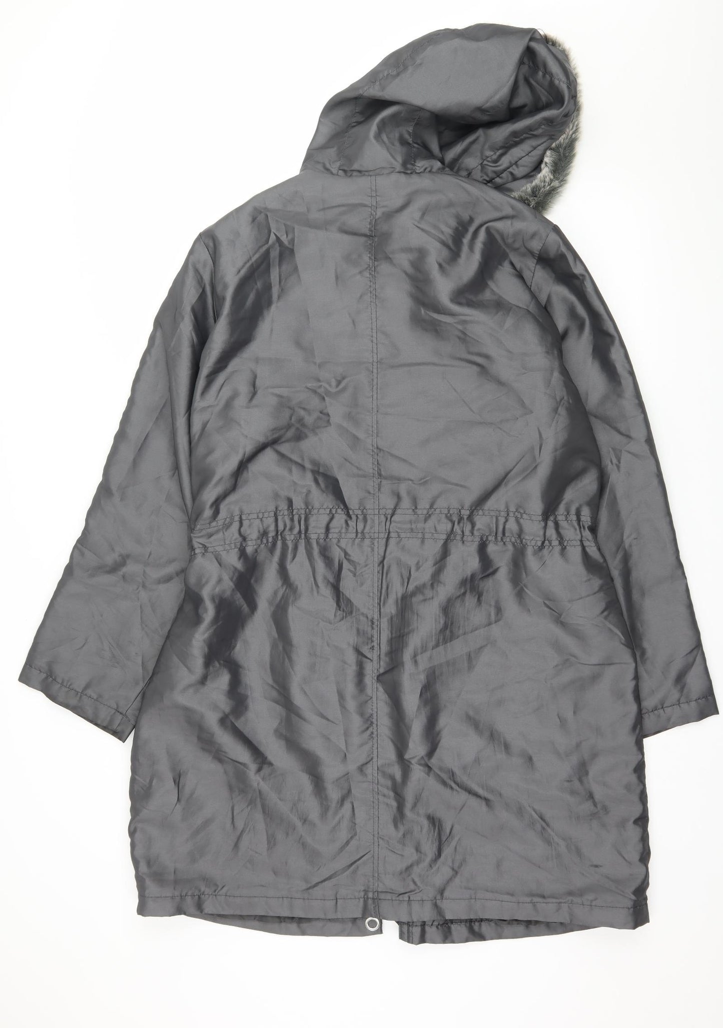 Joanna Hope Womens Grey   Parka Coat Size 16