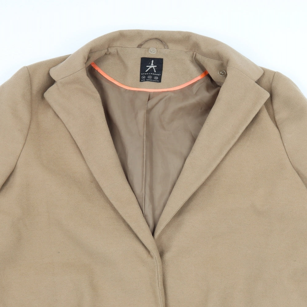 Atmopshere Womens Brown   Overcoat Coat Size 14