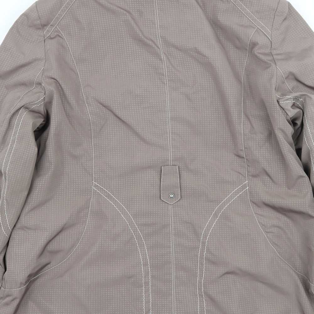 Klass Collection Womens Brown Polka Dot  Jacket  Size 16