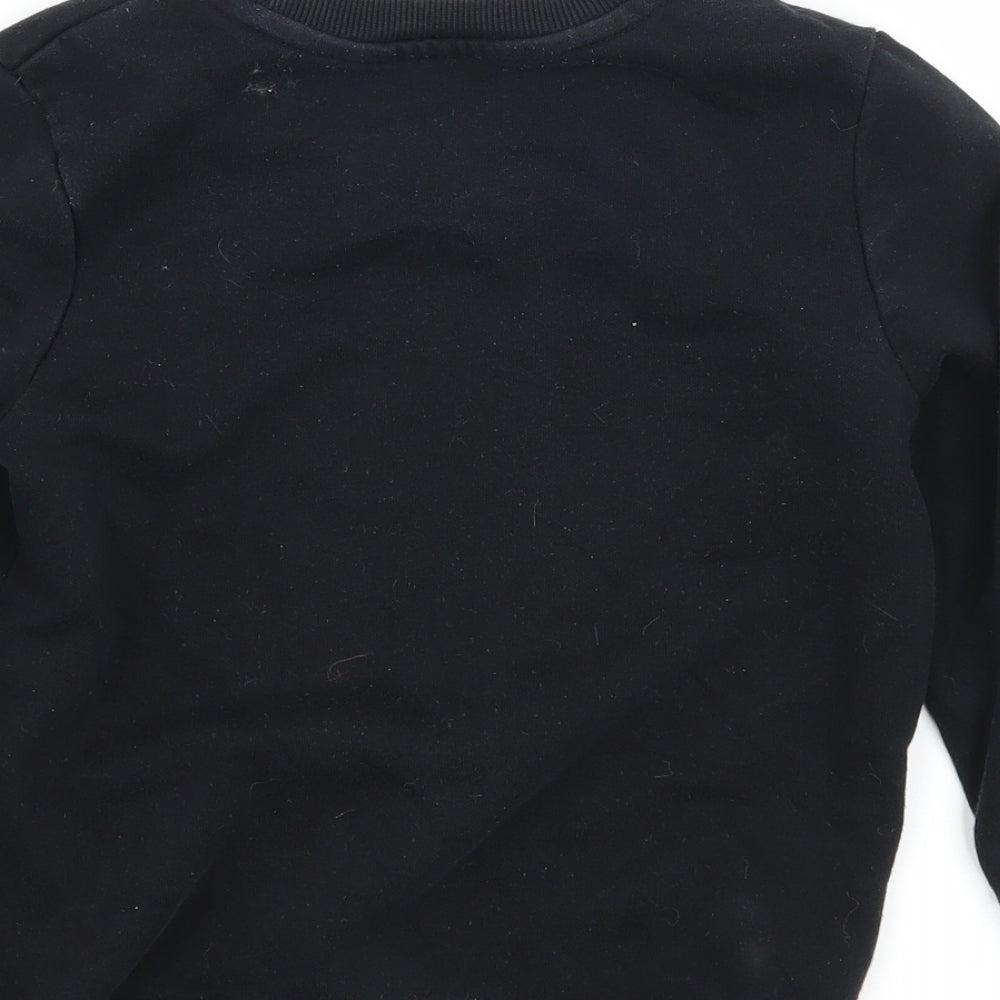 George Boys Black  Jersey Pullover Sweatshirt Size 4-5 Years  - Dinosaur