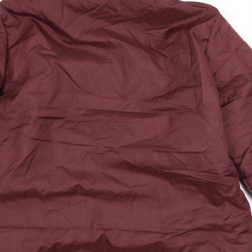 Anne De Lancay Womens Red   Parka Coat Size M